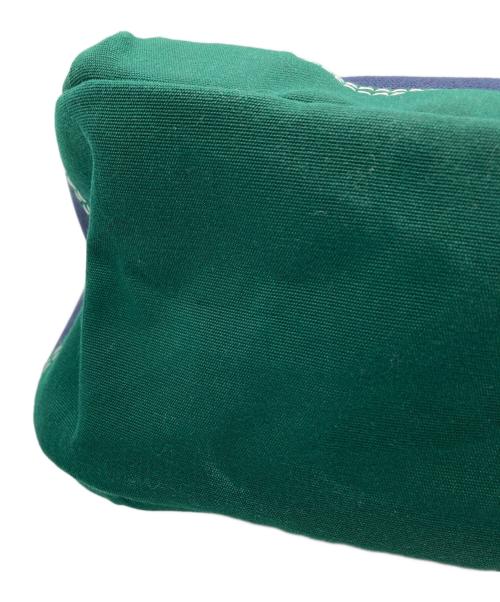 THE NORTHFACE PURPLELABEL（ザ・ノースフェイス パープルレーベル）THE NORTHFACE PURPLELABEL (ザ・ノースフェイス パープルレーベル) CORDURA Canvas Field Tote S / コーデュラ キャンバス フィールド トート S ネイビー×グリーン サイズ:ONEの古着・服飾アイテム