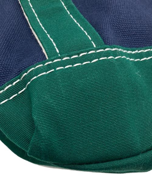 THE NORTHFACE PURPLELABEL（ザ・ノースフェイス パープルレーベル）THE NORTHFACE PURPLELABEL (ザ・ノースフェイス パープルレーベル) CORDURA Canvas Field Tote S / コーデュラ キャンバス フィールド トート S ネイビー×グリーン サイズ:ONEの古着・服飾アイテム