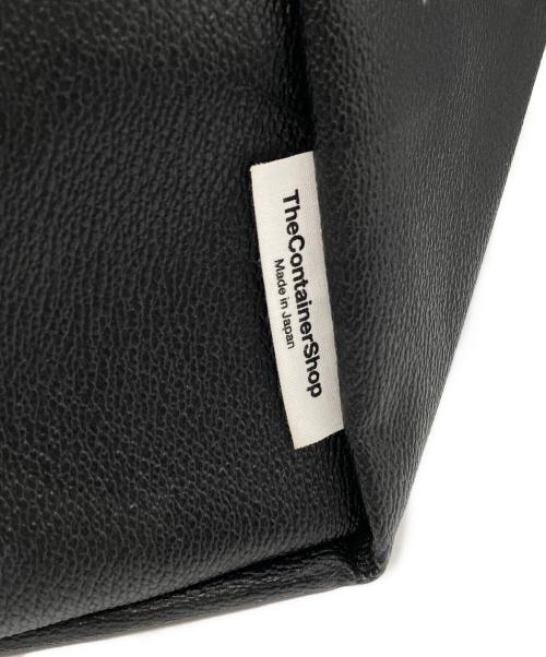 THE CONTAINER SHOP（ザコンテナショップ）The Container Shop (ザコンテナショップ) PVCハンドバッグ ブラックの古着・服飾アイテム