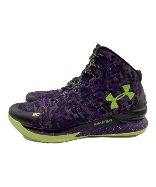UNDER ARMOUR（アンダーアーマー）UNDER ARMOUR (アンダーアーマー) ハイカットスニーカー パープル サイズ:26cmの古着・服飾アイテム