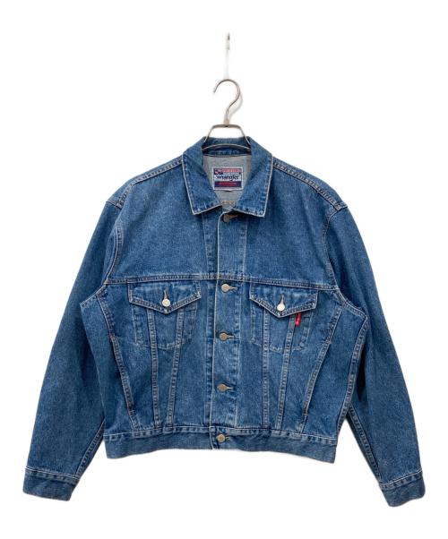 Wrangler（ラングラー）Wrangler (ラングラー) Coca Cola (コカコーラ) 刺繍デニムジャケット インディゴ サイズ:Lの古着・服飾アイテム