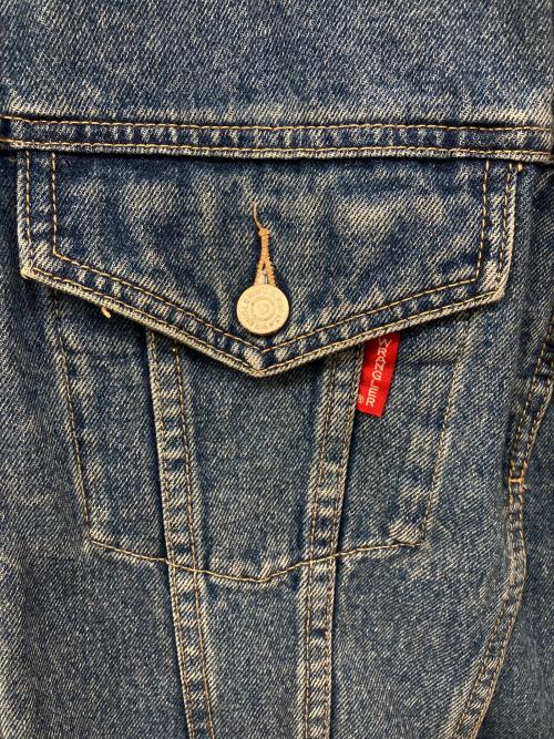 Wrangler（ラングラー）Wrangler (ラングラー) Coca Cola (コカコーラ) 刺繍デニムジャケット インディゴ サイズ:Lの古着・服飾アイテム