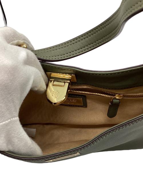 LAUREN RALPH LAUREN（ローレンラルフローレン）LAUREN RALPH LAUREN (ローレンラルフローレン) ファリン ショルダーバッグ カーキの古着・服飾アイテム