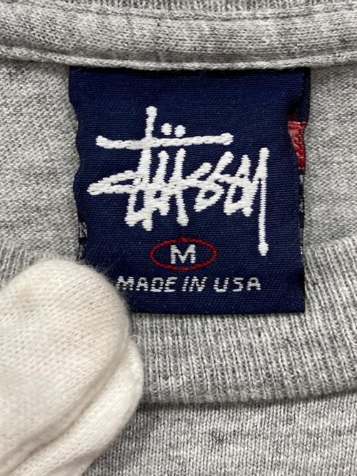 stussy（ステューシー）stussy (ステューシー) 90’s プリントTシャツ グレー サイズ:Mの古着・服飾アイテム