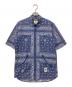 adidas（アディダス）の古着「バンダナ柄シャツ」｜ブルー