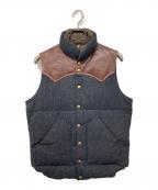 RockyMountainFeatherBed×DUFFERロッキーマウンテンフェザーベッド×ダファー）の古着「ツイードダウンベスト」｜グレー