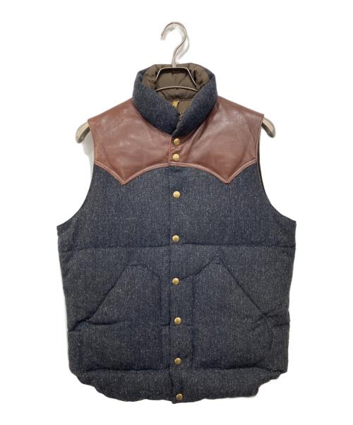 RockyMountainFeatherBed（ロッキーマウンテンフェザーベッド）RockyMountainFeatherBed (ロッキーマウンテンフェザーベッド) DUFFER (ダファー) ツイードダウンベスト グレー サイズ:38の古着・服飾アイテム