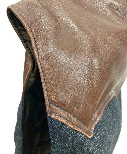 RockyMountainFeatherBed（ロッキーマウンテンフェザーベッド）RockyMountainFeatherBed (ロッキーマウンテンフェザーベッド) DUFFER (ダファー) ツイードダウンベスト グレー サイズ:38の古着・服飾アイテム