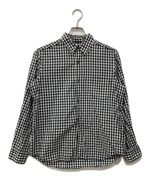 BLACK COMME des GARCONS（ブラックコムデギャルソン）BLACK COMME des GARCONS (ブラックコムデギャルソン) チェックシャツ ホワイト×ブラック サイズ:Lの古着・服飾アイテム