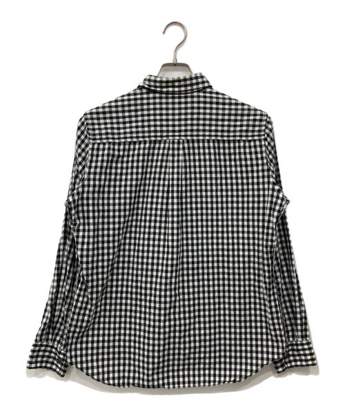 BLACK COMME des GARCONS（ブラックコムデギャルソン）BLACK COMME des GARCONS (ブラックコムデギャルソン) チェックシャツ ホワイト×ブラック サイズ:Lの古着・服飾アイテム