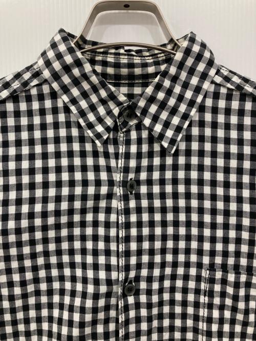 BLACK COMME des GARCONS（ブラックコムデギャルソン）BLACK COMME des GARCONS (ブラックコムデギャルソン) チェックシャツ ホワイト×ブラック サイズ:Lの古着・服飾アイテム