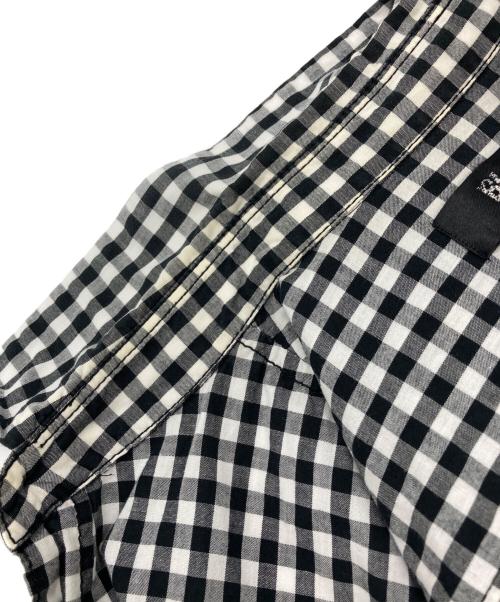 BLACK COMME des GARCONS（ブラックコムデギャルソン）BLACK COMME des GARCONS (ブラックコムデギャルソン) チェックシャツ ホワイト×ブラック サイズ:Lの古着・服飾アイテム