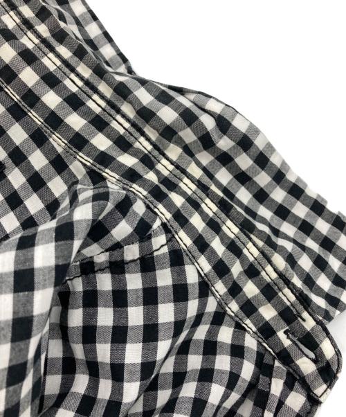 BLACK COMME des GARCONS（ブラックコムデギャルソン）BLACK COMME des GARCONS (ブラックコムデギャルソン) チェックシャツ ホワイト×ブラック サイズ:Lの古着・服飾アイテム
