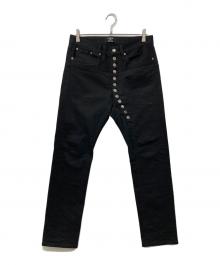 CABANE de ZUCCa（カバンドズッカ）の古着「スキニーデニムパンツ」｜ブラック