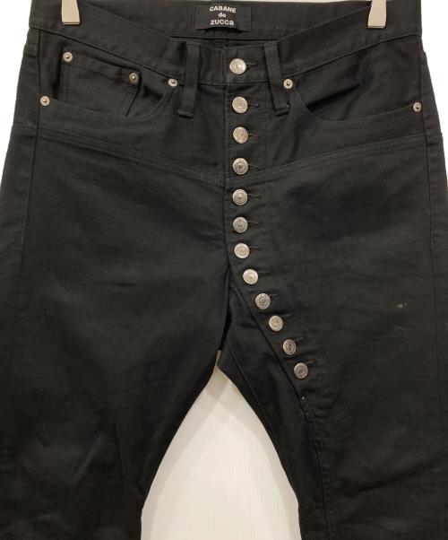 CABANE de ZUCCa（カバンドズッカ）CABANE de ZUCCa (カバンドズッカ) スキニーデニムパンツ ブラック サイズ:Mの古着・服飾アイテム