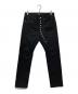 CABANE de ZUCCa（カバンドズッカ）の古着「スキニーデニムパンツ」｜ブラック