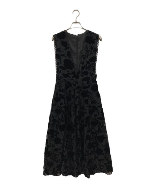 Tnewties（トゥエンティーズ）TNEWTIES (トゥエンティーズ) ディープVネックドレス ブラック サイズ:Sの古着・服飾アイテム