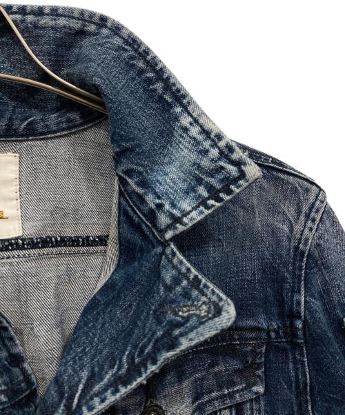 DIESEL（ディーゼル）DIESEL (ディーゼル) ペイントデニムジャケット ネイビー サイズ:Sの古着・服飾アイテム