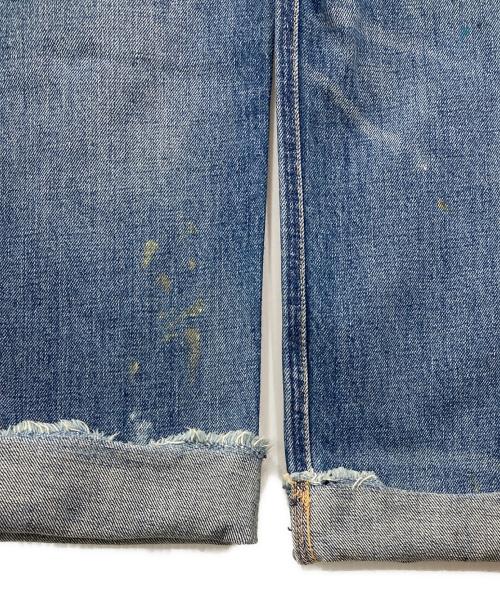 POLO RALPH LAUREN（ポロ・ラルフローレン）POLO RALPH LAUREN (ポロ・ラルフローレン) リペア加工 カットオフデニムパンツ ブルー サイズ:25の古着・服飾アイテム
