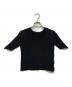 (T.)ISSEY MIYAKE（イッセイミヤケ）の古着「半袖プリーツカットソー」｜ブラック