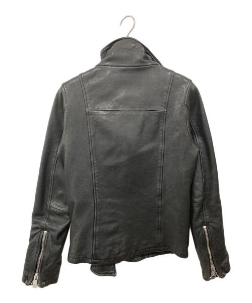 CIVARIZE（シヴァーライズ）CIVARIZE (シヴァーライズ) シープスキン ダブルライダースジャケット ブラック サイズ:46の古着・服飾アイテム