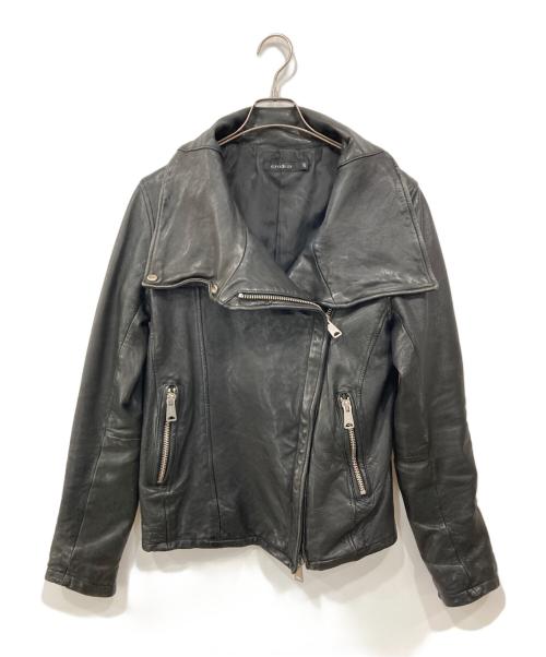 CIVARIZE（シヴァーライズ）CIVARIZE (シヴァーライズ) シープスキン ダブルライダースジャケット ブラック サイズ:46の古着・服飾アイテム