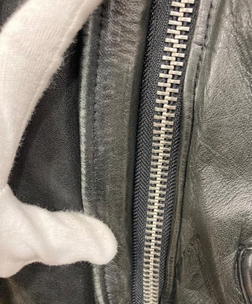 CIVARIZE（シヴァーライズ）CIVARIZE (シヴァーライズ) シープスキン ダブルライダースジャケット ブラック サイズ:46の古着・服飾アイテム