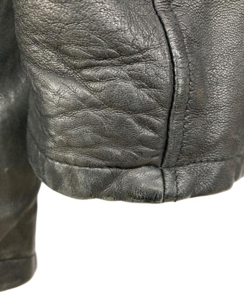 CIVARIZE（シヴァーライズ）CIVARIZE (シヴァーライズ) シープスキン ダブルライダースジャケット ブラック サイズ:46の古着・服飾アイテム