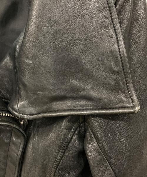 CIVARIZE（シヴァーライズ）CIVARIZE (シヴァーライズ) シープスキン ダブルライダースジャケット ブラック サイズ:46の古着・服飾アイテム