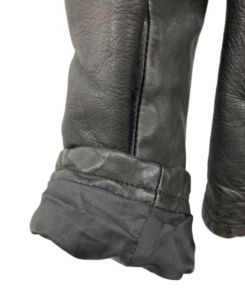 CIVARIZE（シヴァーライズ）CIVARIZE (シヴァーライズ) シープスキン ダブルライダースジャケット ブラック サイズ:46の古着・服飾アイテム