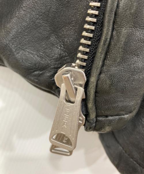 CIVARIZE（シヴァーライズ）CIVARIZE (シヴァーライズ) シープスキン ダブルライダースジャケット ブラック サイズ:46の古着・服飾アイテム