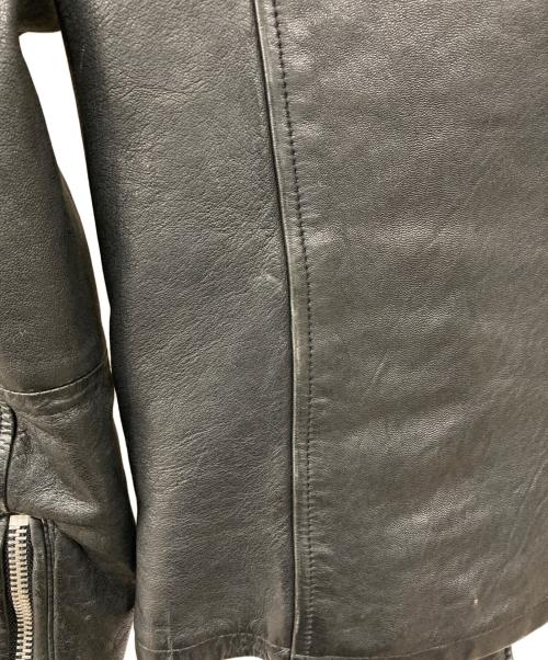 CIVARIZE（シヴァーライズ）CIVARIZE (シヴァーライズ) シープスキン ダブルライダースジャケット ブラック サイズ:46の古着・服飾アイテム