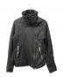 CIVARIZE（シヴァーライズ）の古着「シープスキン ダブルライダースジャケット」｜ブラック