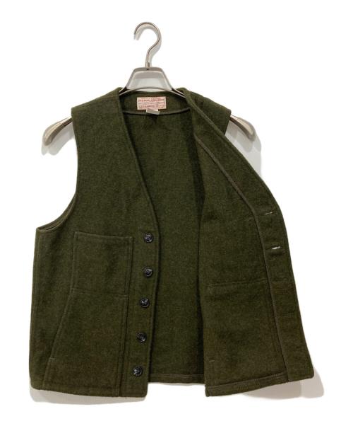 FILSON GARMENT（フィルソン ガーメント）FILSON GARMENT (フィルソン ガーメント) ウールベスト カーキ サイズ:38の古着・服飾アイテム