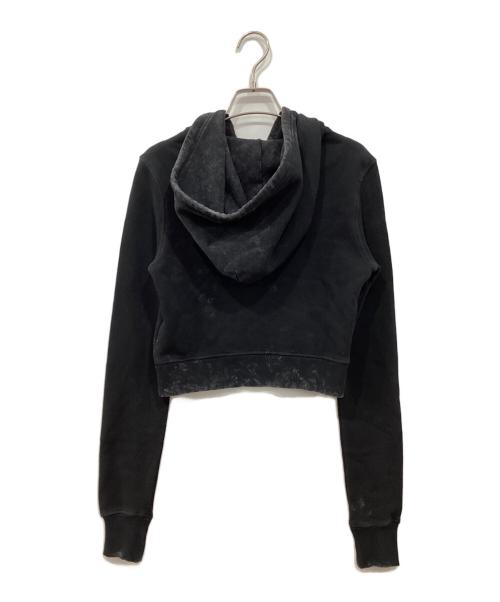 DIESEL（ディーゼル）DIESEL (ディーゼル) オーバルD ロゴ クロップドパーカー グレー サイズ:Sの古着・服飾アイテム