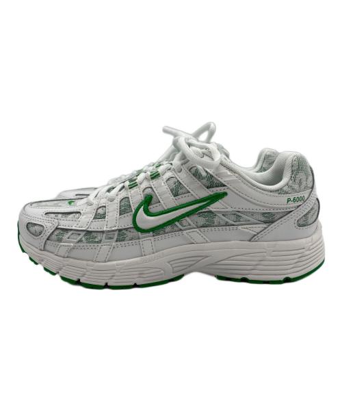 NIKE（ナイキ）NIKE (ナイキ) ローカットスニーカー ホワイト×グリーン サイズ:23.5の古着・服飾アイテム