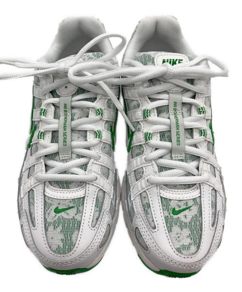 NIKE（ナイキ）NIKE (ナイキ) ローカットスニーカー ホワイト×グリーン サイズ:23.5の古着・服飾アイテム