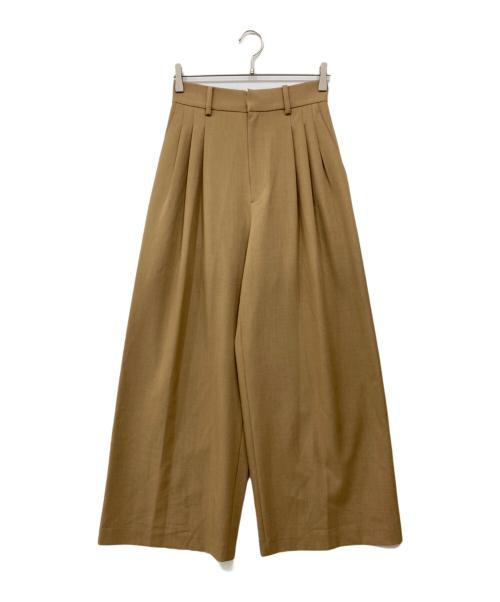 Loungedress（ラウンジドレス）Loungedress (ラウンジドレス) 3タックワイドパンツ ブラウン サイズ:Mの古着・服飾アイテム