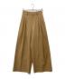 Loungedress（ラウンジドレス）の古着「3タックワイドパンツ」｜ブラウン