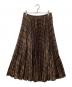 POLO RALPH LAUREN (ポロ・ラルフローレン) プリーテッドAラインミディ スカート ブラウン サイズ:M：10000円