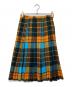 PLEATS PLEASE (プリーツプリーズ) チェックプリーツスカート マルチカラー サイズ:4：20000円