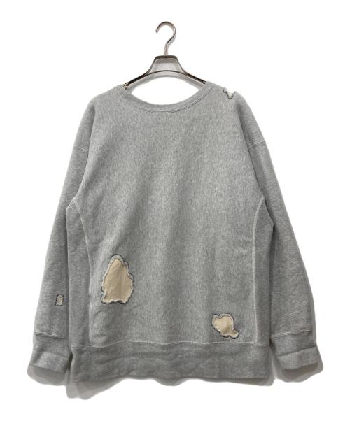 Champion（チャンピオン）Champion (チャンピオン) リペアデザイン リバースウィーブスウェット グレー サイズ:X-Largeの古着・服飾アイテム