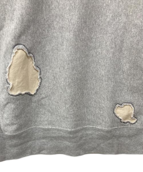 Champion（チャンピオン）Champion (チャンピオン) リペアデザイン リバースウィーブスウェット グレー サイズ:X-Largeの古着・服飾アイテム