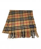 Burberry'sバーバリーズ）の古着「ノバチェックカシミヤマフラー」｜ベージュ