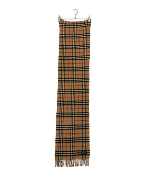Burberry's（バーバリーズ）Burberry's (バーバリーズ) ノバチェックカシミヤマフラー ベージュの古着・服飾アイテム