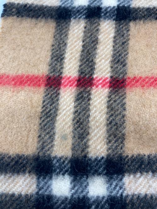 Burberry's（バーバリーズ）Burberry's (バーバリーズ) ノバチェックカシミヤマフラー ベージュの古着・服飾アイテム