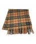 Burberry's（バーバリーズ）の古着「ノバチェックカシミヤマフラー」｜ベージュ