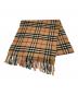 Burberry's (バーバリーズ) ノバチェックカシミヤマフラー ベージュ：5000円