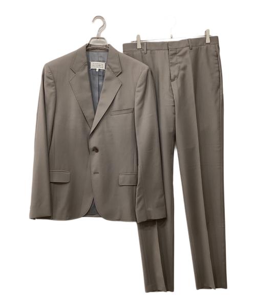 Maison Margiela（メゾンマルジェラ）Maison Margiela (メゾンマルジェラ) 2Bジャケット セットアップ ベージュ サイズ:46の古着・服飾アイテム