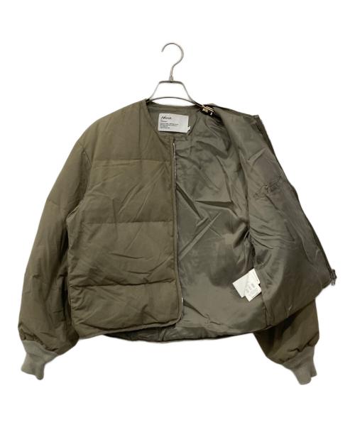 NANGA（ナンガ）NANGA (ナンガ) Graphpaper (グラフペーパー) No Collar Down Jacket グレー サイズ:00の古着・服飾アイテム